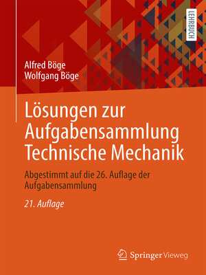 cover image of Lösungen zur Aufgabensammlung Technische Mechanik